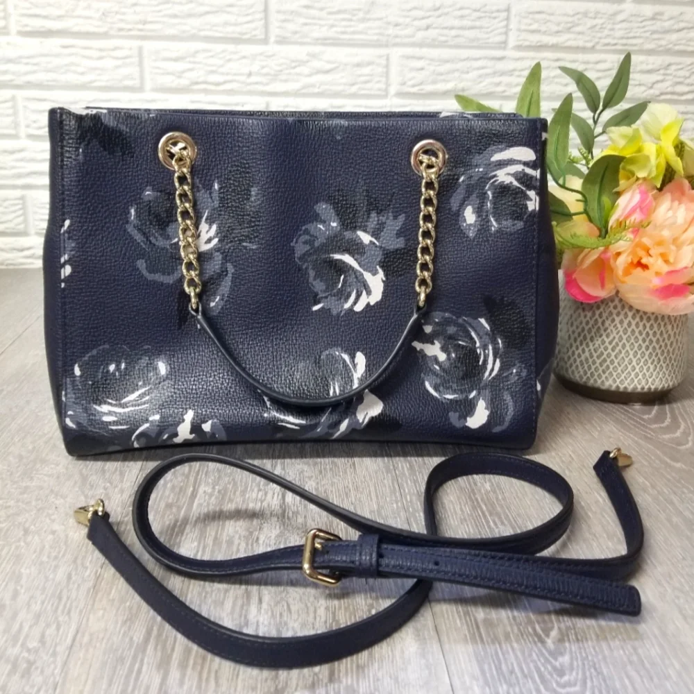 🎉HP🎉Kate Spade Briar Lane Night Rose Meena Satchel - Picture 4 of 16